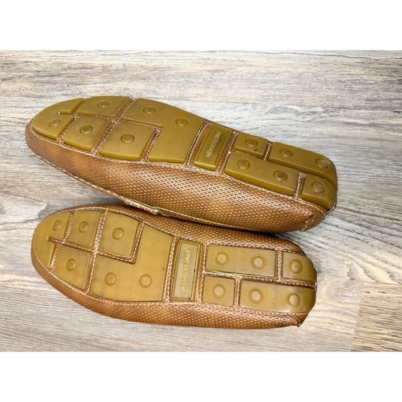 Members Only Mens Tan Woven Loafers Moccasins Driving Shoes - Picture 3 of 4